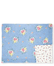 Load image into Gallery viewer, Bed quilted Throw - Laura Blue large 180 x 230cm - Greengate