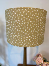 Load image into Gallery viewer, Lampshade - Linen and Rose Ditsy Parsnip linen - 30cm drum