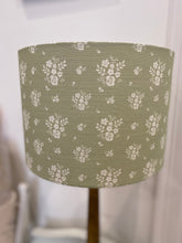 Load image into Gallery viewer, Lampshade - Linen and Rose Damson Fog - 30cm drum