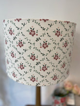 Load image into Gallery viewer, Lampshade - Linen and Rose Emilia multi linen - 30cm drum