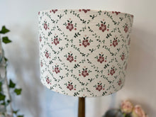 Load image into Gallery viewer, Lampshade - Linen and Rose Emilia multi linen - 30cm drum