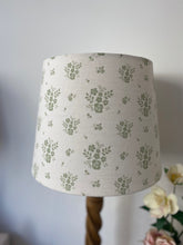 Load image into Gallery viewer, Empire Lampshade - Linen and Rose - Damson Fog on White - 25cm