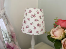 Load image into Gallery viewer, Mini Empire Lampshade - Linen & Rose - Martha on White - 15cm