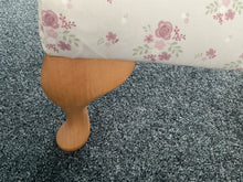 Load image into Gallery viewer, Footstool - Pretty Primrose Damson Vintage