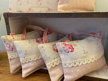 Load image into Gallery viewer, Hanging Lavender Pouch - Sweet Pea & Dotty- Peony and Sage