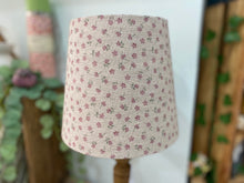 Load image into Gallery viewer, Empire Lampshade - Linen & Rose - Ditsy Pinks on natural linen - 20cm Empire