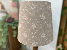 Load image into Gallery viewer, Empire Lampshade - Linen & Rose - Emilia Fog on natural linen - 20cm Empire
