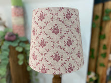 Load image into Gallery viewer, Empire Lampshade - Linen & Rose - Emilia Foxglove on natural linen - 20cm Empire