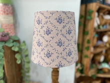 Load image into Gallery viewer, Empire Lampshade - Linen & Rose - Emilia Snow on natural linen - 20cm empire