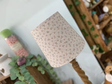 Load image into Gallery viewer, Empire Lampshade - Linen & Rose - Ditsy Straw on natural linen - 20cm Empire