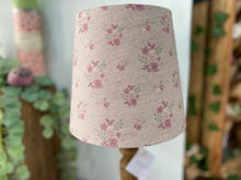 Load image into Gallery viewer, Empire Lampshade - Linen & Rose Damson Multi on Natural linen - 20cm Empire