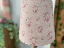 Load image into Gallery viewer, Empire Lampshade - Linen & Rose Damson Multi on Natural linen - 20cm Empire