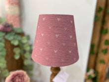 Load image into Gallery viewer, Mini Empire Lampshade - Linen & Rose - Hearts Foxglove - 15cm
