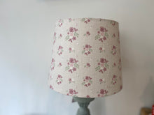 Load image into Gallery viewer, Empire Lampshade - Linen and Rose - Vintage Damson linen - 25cm