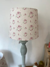 Load image into Gallery viewer, Empire Lampshade - Linen and Rose - Vintage Damson linen - 25cm