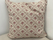 Load image into Gallery viewer, Cushion Cover - Linen and Rose - Emilia Foxglove on natural linen 45cm