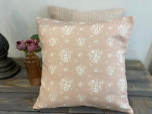 Load image into Gallery viewer, Cushion Cover - Linen and Rose Damson mini pink - 32cm x 32cm