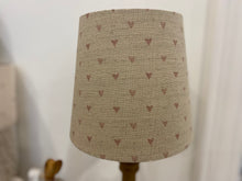 Load image into Gallery viewer, Empire Lampshade - Linen & Rose - Foxgloves Hearts on natural linen - 20cm Empire