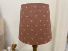 Load image into Gallery viewer, Empire Lampshade - Linen & Rose - Foxgloves Hearts on natural linen - 20cm Empire