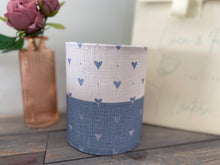 Load image into Gallery viewer, Lantern - Linen and Rose - Blue heart multi tone linen - Free Gift Box