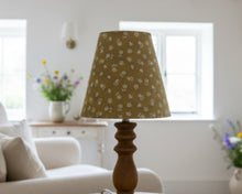 Load image into Gallery viewer, Candle Clip Lampshade - Ditsy linen - Parsnip