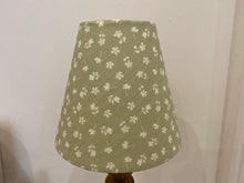 Load image into Gallery viewer, Candle Clip Lampshade - Ditsy linen - Fog