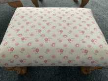 Load image into Gallery viewer, Footstool - Martha in Pale Powder (green)