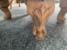 Load image into Gallery viewer, Footstool - Martha in Pale Powder (green)