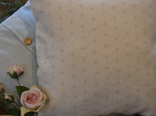 Load image into Gallery viewer, Cushion Cover - Peony and Sage Pretty Rain Sprig on Cream linen - 45cm x 45cm