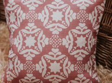 Load image into Gallery viewer, Cushion Cover - Olive and Daisy Jamila Raspberry blotch - 32cm x 32cm
