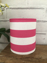 Load image into Gallery viewer, Lantern - Peony and Sage - Pink Stripe linen - Free Gift Box
