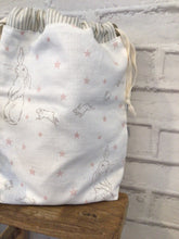 Load image into Gallery viewer, Toiletry bag - Peony and Sage All Star Hare - make up bag