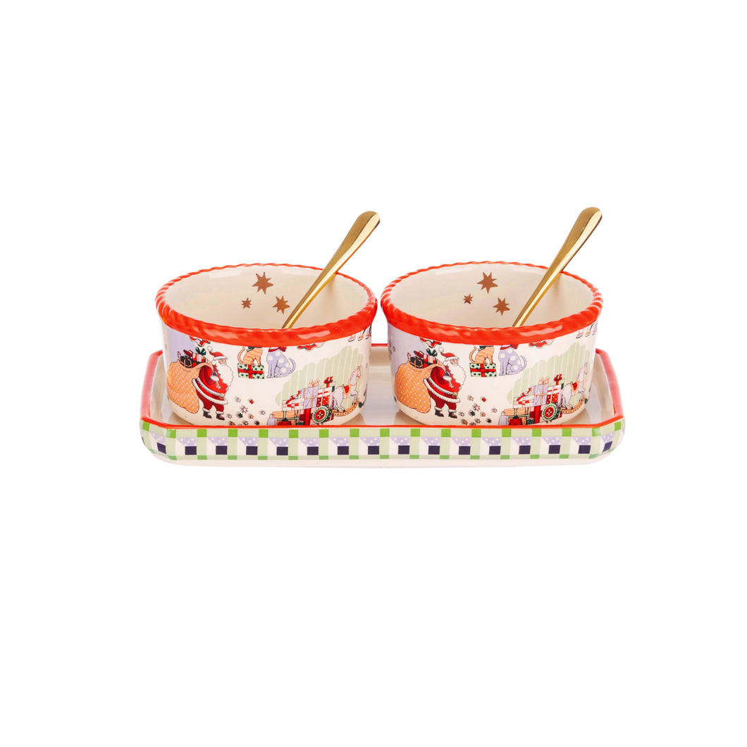 Cath Kidston Christmas - Condiment pot set