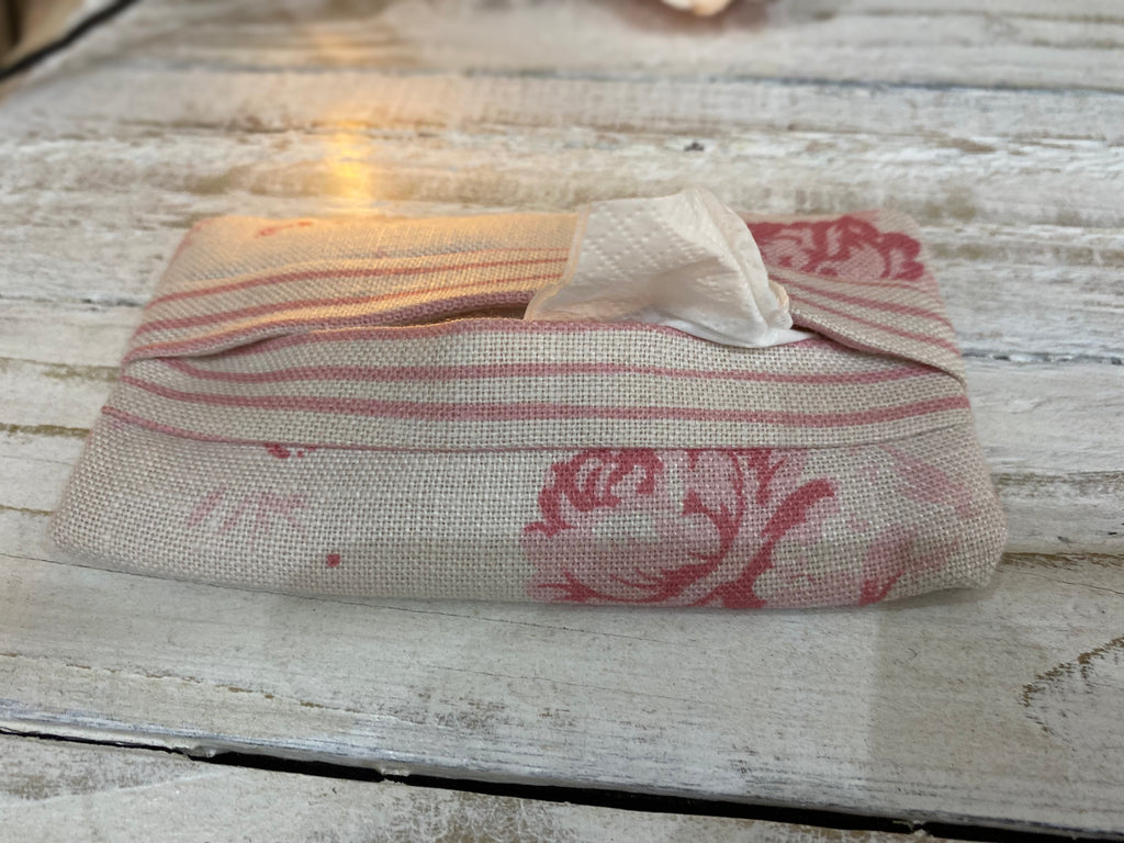 Pocket Tissue cover - Peony & Sage - Charlotte