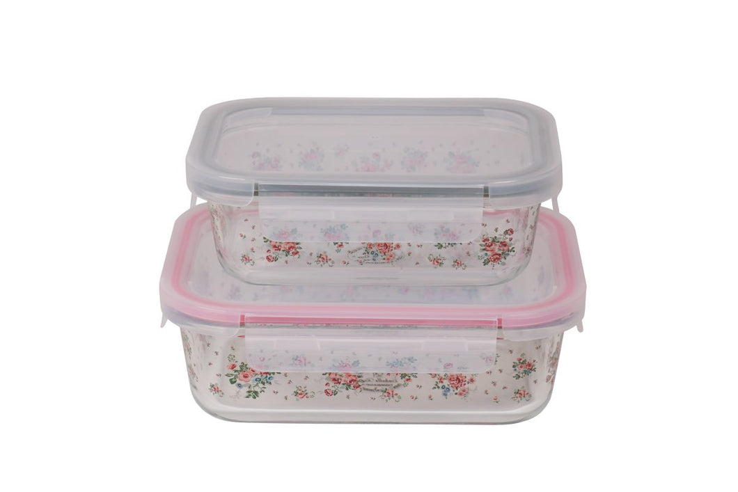 Isabelle Rose -  Glass containers set of two - Lisa