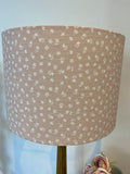 Lampshade - Linen and Rose Ditsy Primrose linen - 30cm drum