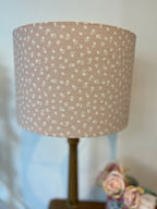 Lampshade - Linen and Rose Ditsy Primrose linen - 30cm drum