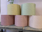 Lampshade - Linen and Rose Ditsy Primrose linen - 30cm drum