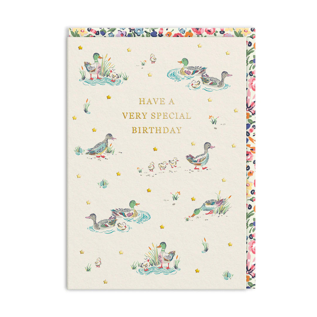 Birthday Card - Cath Kidston -  Have a very special Birthday - Ducks