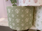 Lampshade - Linen and Rose Damson Fog - 30cm drum