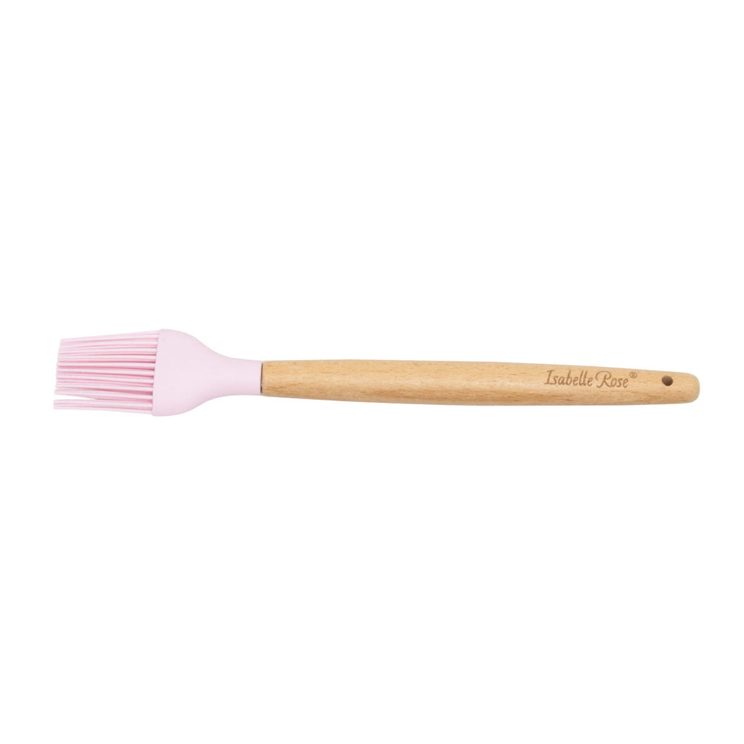 Isabelle Rose -  Pink Silicone wooden pastry brush