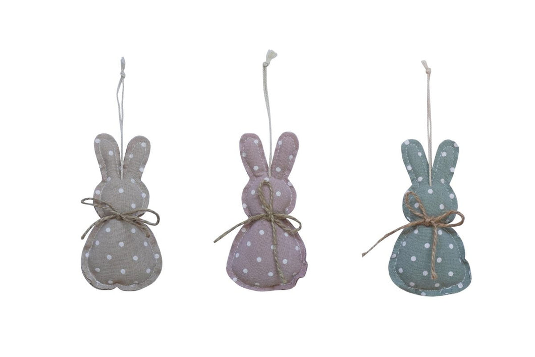 Isabelle Rose -  Hanging Textile Rabbit three designs