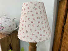 Load image into Gallery viewer, Candle Clip Lampshade - Ditsy linen - Pink multi
