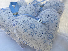 Load image into Gallery viewer, Handmade Lavender Heart made in Sarah Hardaker Anais Blue
