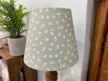 Load image into Gallery viewer, Mini Empire Lampshade - Linen &amp; Rose - Ditsy Fog on white linen - 15cm
