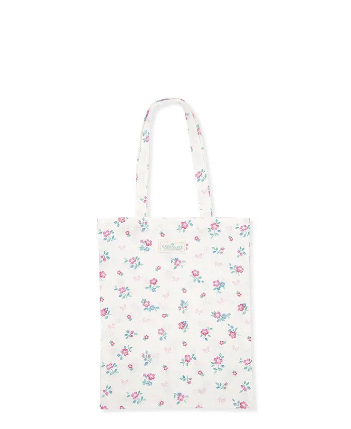 Pretty tote shopping bag - Athea white by Greengate