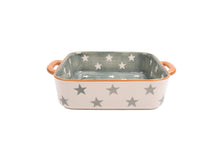 Load image into Gallery viewer, Isabelle Rose - Oven dish - Green Square stars
