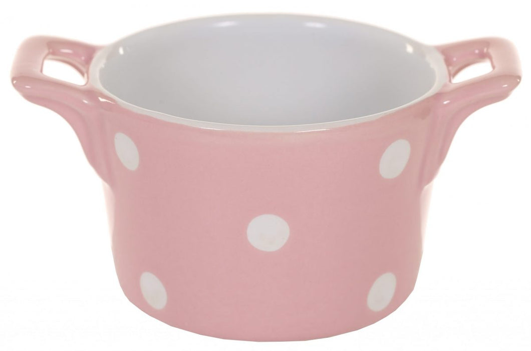 Isabelle Rose - Ramekin - Pink Polka Dot