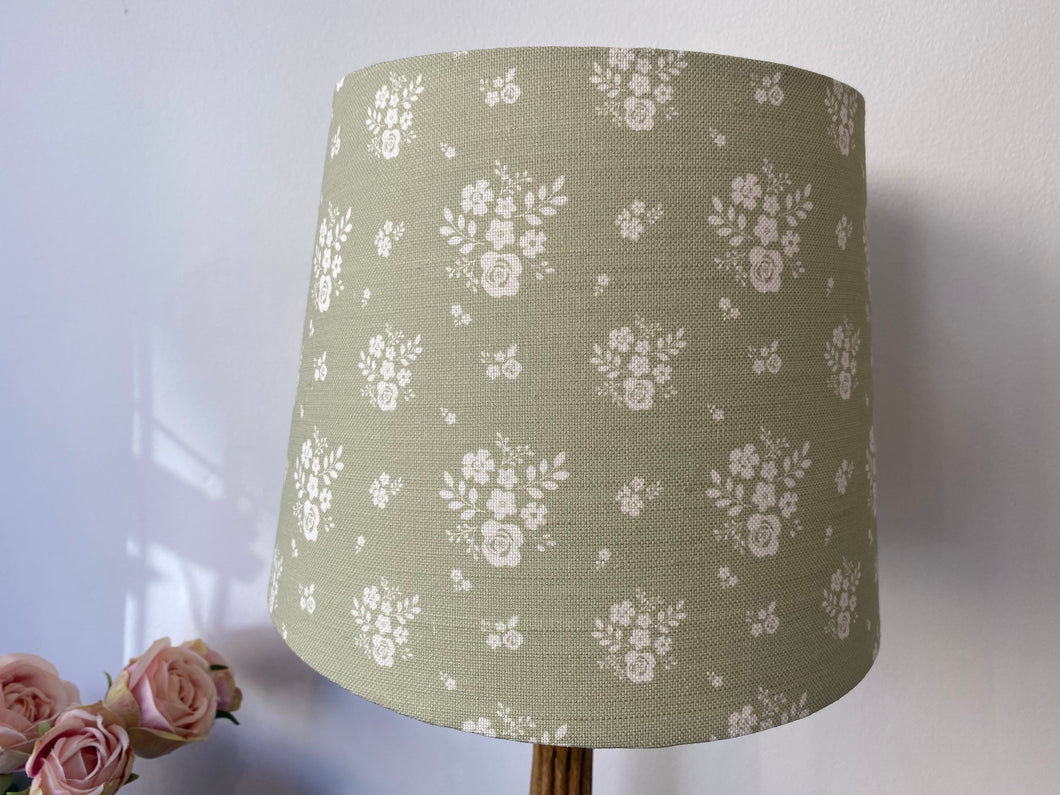 Empire Lampshade - Linen and Rose - Damson in Fog - 25cm