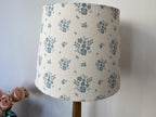Empire Lampshade - Linen and Rose - Damson in Mist on White - 25cm